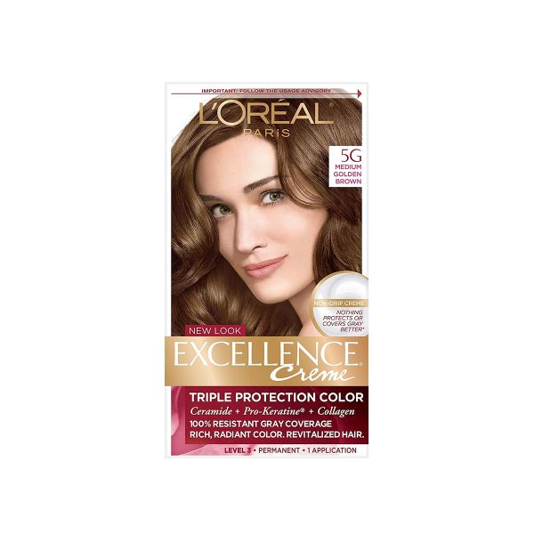 L’Oreal Excellence Hair Color (5G Medium Golden Brown) – Beauty Mind ll ...